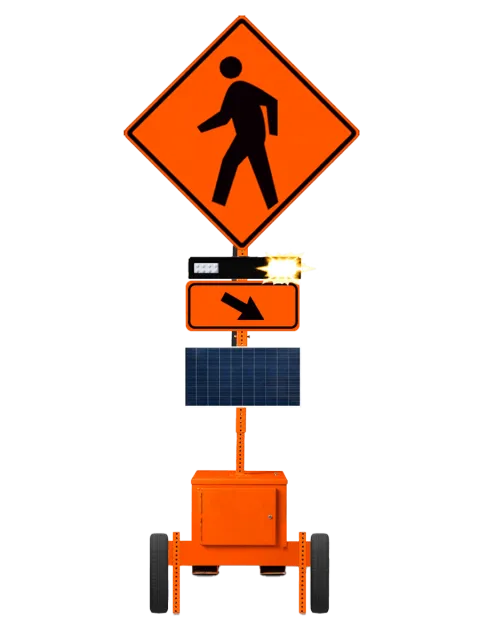 TEMPORARY RECTANGULAR RAPID FLASHING BEACON SYSTEM